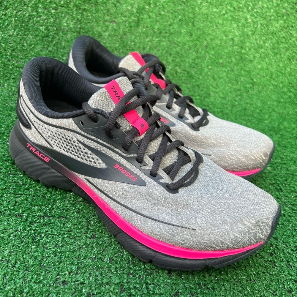 Women's Brooks Trace 2 Road Running Shoes Oyster/Ebon… Gem